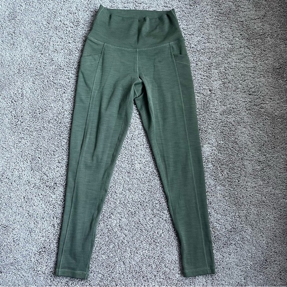 Olive Green Prana Leggings - Picture 5 of 7